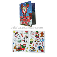 Colour Christmas sticker set or Christmas greeting card